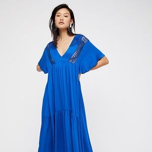 RARE Free People Simply Extreme Maxi Royal Blue